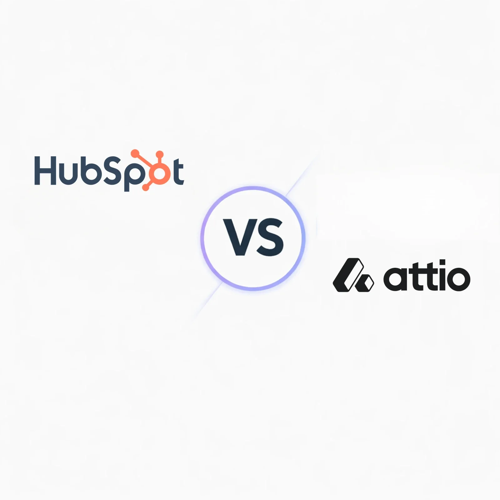 HubSpot vs Attio CRM comparison cover for modern GTM teams